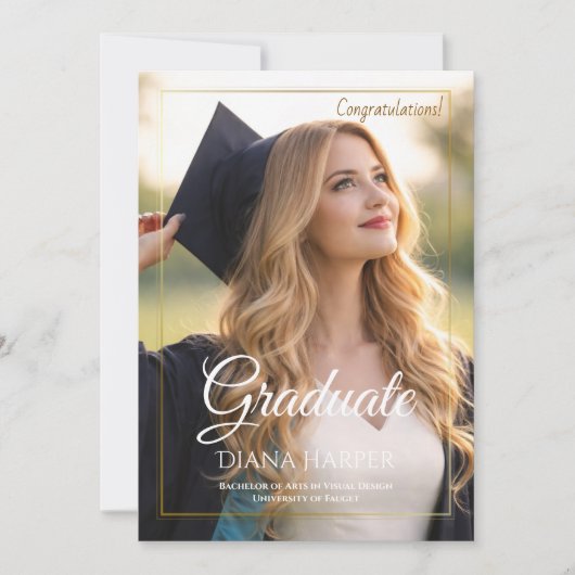 Flat Announcement Card Ankündigung (Vorderseite)