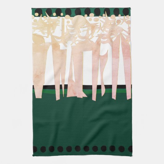 Flat ART DECO Geschirrtuch (Vertikal)