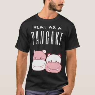 Flat as Pancake Couple Hippo Hippo Lover T-Shirt
