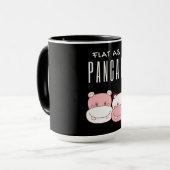 Flat as Pancake Couple Hippo | Hippo Lover Tasse (Vorderseite Links)