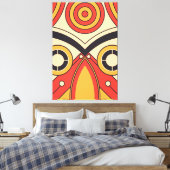 Flat Aztec Tribal Leinwanddruck (Insitu (Schlafzimmer))