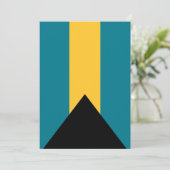 Flat Bahamas Flat Danke Karte (Stehend Vorderseite)