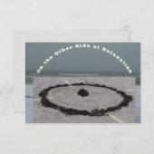 Flat Beach Maze Card Dankeskarte (Vorne/Hinten)