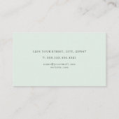 Flat bemalte grüne und blaue Berge Visitenkarte (Rückseite)