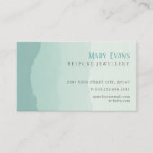 Flat bemalte grüne und blaue Berge Visitenkarte (Vorderseite)