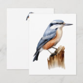 Flat Bird Card (Vorne/Hinten)