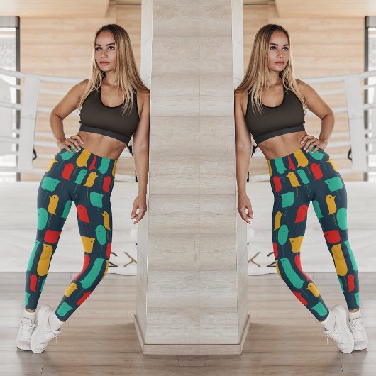Flat Birds Leggings