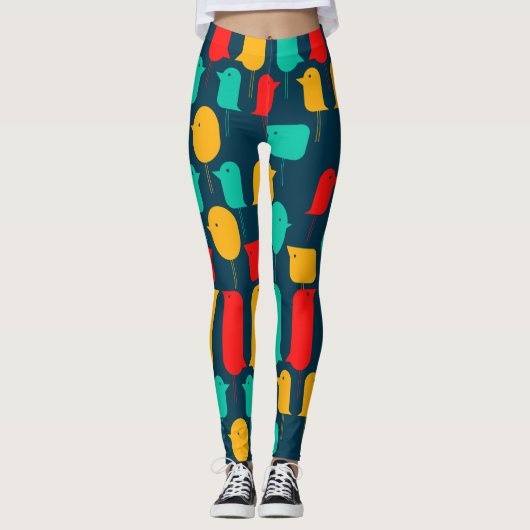 Flat Birds Leggings (Vorderseite)