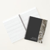 Flat Black und Marmor Beruflich mit Ihrem Namen Notizbuch (Innenseite)