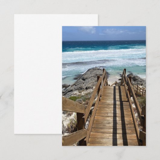 Flat Blank Card - Leben. Dankeskarte (Vorne/Hinten)