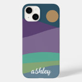 Flat Boho Abstrakt Landschaft I Telefongehäuse Case-Mate iPhone Hülle (Rückseite)