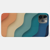 Flat Boho Abstrakte Landschaft Sonnenuntergang und Case-Mate iPhone Hülle (Rückseite (Horizontal))