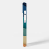 Flat Boho Abstrakte Landschaft Sonnenuntergang und Case-Mate iPhone Hülle (Rückseite / Links)