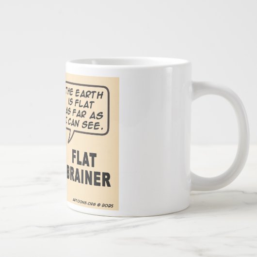 Flat Brainer Jumbo-Tasse (Rechts)
