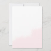 Flat Bridal Dusche Einladungskarte Einladung (Rückseite)