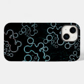 Flat Bubbles B Case-Mate iPhone Case (Rückseite (Horizontal))