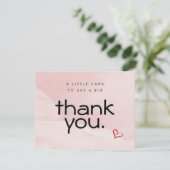 Flat Business Modern Vielen Dank Karten (Stehend Vorderseite)