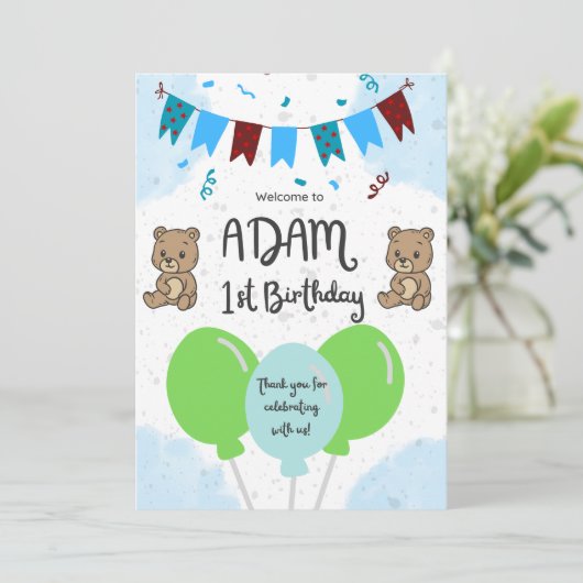 Flat Card (Stehend Vorderseite)