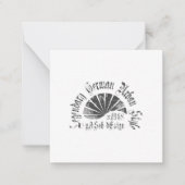 Flat Card 2.5" x 2.5" Mitteilungskarte (Vorderseite)