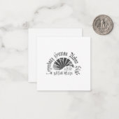 Flat Card 2.5" x 2.5" Mitteilungskarte (Vorderseite/Rückseite Beispiel)