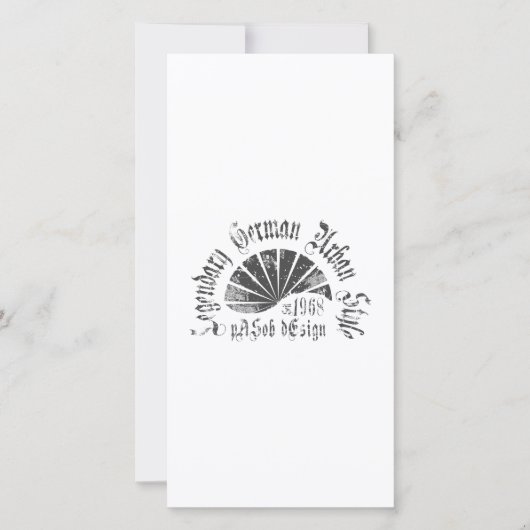 Flat Card  8" x 4" (Vorderseite)