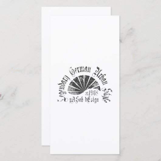 Flat Card  8" x 4" (Vorne/Hinten)