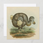 Flat Card "Antique Dodo Bird Natural History" (Vorne/Hinten)