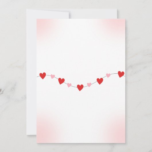 Flat Card- baby shower card invitation (Rückseite)