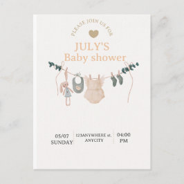 Flat Card BABY SHOWER Postkarte