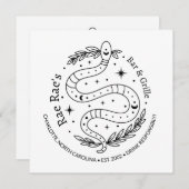 Flat Card für benutzerdefinierbare Schlange-Logo (Vorne/Hinten)