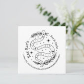 Flat Card für benutzerdefinierbare Schlange-Logo (Stehend Vorderseite)