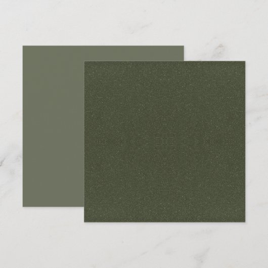 Flat Card für Moss Green Noise Texture - Anpassbar (Vorne/Hinten)