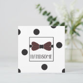 Flat card Handsome Feiertagskarte (Stehend Vorderseite)