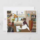 Flat Card Ukraine Girl (Vorderseite)