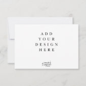 Flat Cards Printing Einladung (Rückseite)
