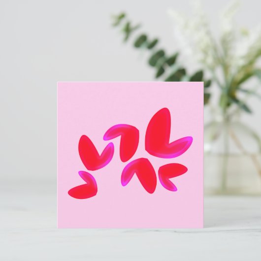 Flat Cards with Hearts (Stehend Vorderseite)