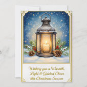 Flat Christmas Greeting Card Feiertagskarte (Vorderseite)