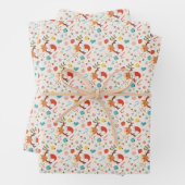 Flat Christmas Pattern Design Geschenkpapier Set (Beispiel)