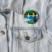 Flat Coated Retriever 1 - Segelboote Button (Beispiel)
