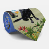 Flat Coated Retriever - Palm Beach Krawatte (Gerollt)