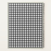 Flat Coated Retriever Sage Green Gingham Custom Planer (Rückseite)
