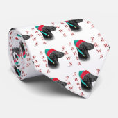 Flat Coated Retriever Santa Paws Krawatte (Gerollt)