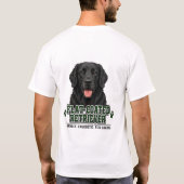 🐾 Flat-Coated Retriever 🐾 T-Shirt (Rückseite)