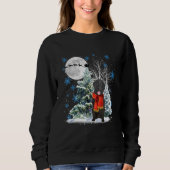 Flat Coated Retriever Weihnachten Weihnachtsbaum F Sweatshirt (Vorderseite)