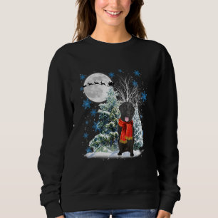 Flat Coated Retriever Weihnachten Weihnachtsbaum F Sweatshirt