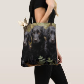 Flat Coated Retriever Welpen Tasche (Von Nahem)