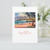 Flat Congratulations Card Dankeskarte (Stehend Vorderseite)