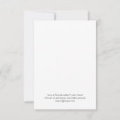 Flat Congratulations Card Dankeskarte (Rückseite)