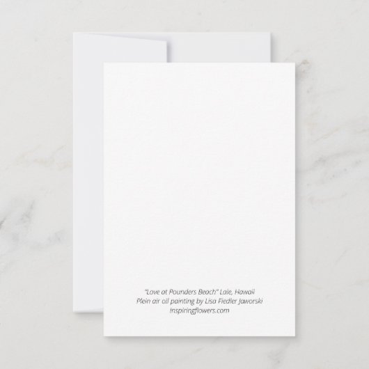 Flat Congratulations Card Dankeskarte (Rückseite)