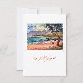 Flat Congratulations Card Dankeskarte